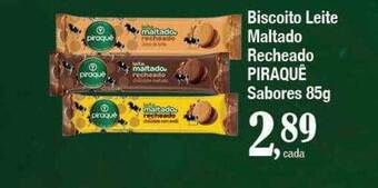 Supermercados Unidos Biscoito leite maltado recheado piraquê sabores oferta