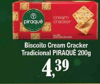 Supermercados Unidos Biscoito cream cracker tradicional piraquê oferta