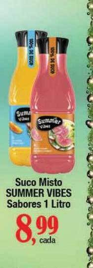 Supermercados Unidos Suco misto summer vibes sabores oferta