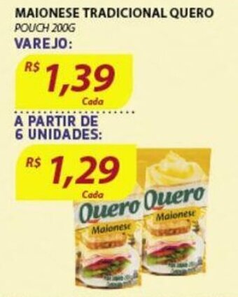 Assaí Atacadista Maionese Tradicional Quero 200g oferta