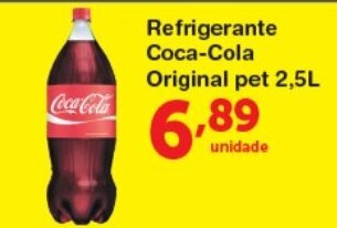 Roldão Refrigerante Coca Cola Original pet 2.5L oferta
