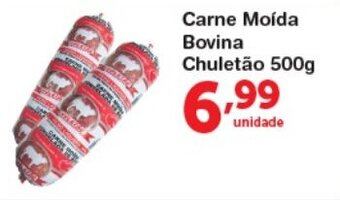 Roldão Carne Moida Bovina Chuletao 500g oferta