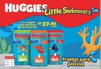 Tchê Farmácias Fralda huggies little swimmers oferta