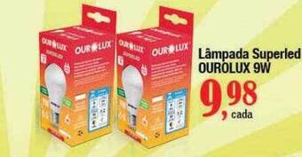 Supermercados Unidos Lâmpada superled ourolux 9w oferta