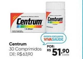Drogaria São Paulo Centrum 30 comprimidos oferta