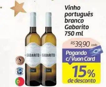 Comper Vinho português branco gabarito 15% de desconto oferta