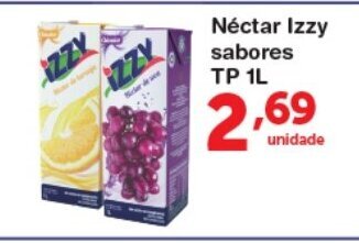 Roldão Nectar Izzy Sabores TP 1L oferta