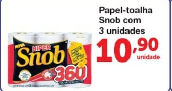 Papel Toalha Snob com 3 unidades