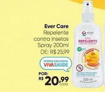 Drogaria São Paulo Ever care repelente contra insetos spray oferta
