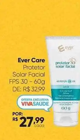 Drogaria São Paulo Ever care protetor solar facial fps 30 oferta