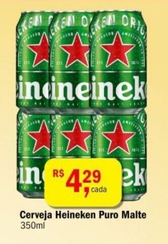 Ultrabox Cerveja Heineken Puro Malte 350ml oferta
