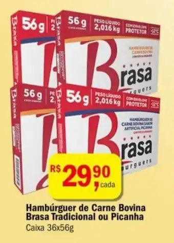 Ultrabox Hamburguer de Carne Bovina Brasa Tradicional ou Picanha oferta