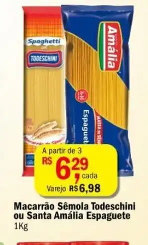 Ultrabox Macarrao Semola Tradicional ou Santa Amalia Espaguete 1kg oferta