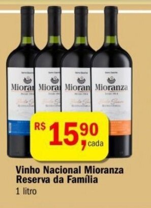 Ultrabox Vinho Nacional Mioranza Reserva da Familia 1L oferta