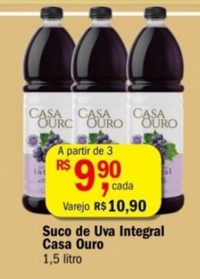 Ultrabox Suco de Uva Integral Casa Ouro 1.5L oferta