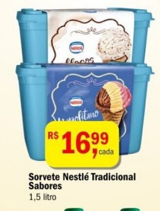 Ultrabox Sorvete Nestle Tradicional Sabores 1.5L oferta