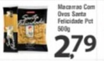 Macarrao com ovos Santa felicidade pct 500g