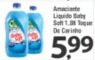 O Boticário Amaciante liquido baby Soft 1.8L Toque de Carinho oferta