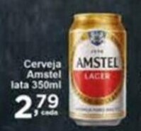Rossi Supermercado Cerveja Amstel lata 350ml oferta