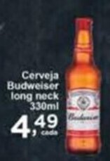Rossi Supermercado Cerveja Budweiser Long Neck 330ml oferta