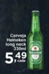 Rossi Supermercado Cerveja Heineken Long Neck 330ml oferta