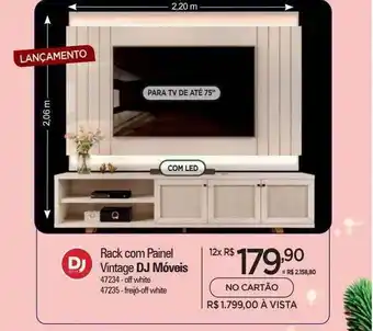 Zenir Rack con painel vintaga dj móveis oferta