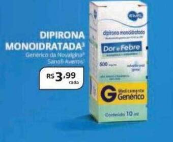 Drogarias Tamoio Dipirona monoidratada oferta