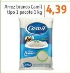 Sonda Arroz branco Camil tipo 1 pacote 1kg oferta