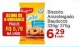 Biscoito Amanteigado Bauducco 335/375g