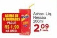 Rossi Supermercado Achoc. liq Nescau 200ml oferta