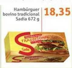 Sonda Hambúrguer bovino tradicional sadia oferta