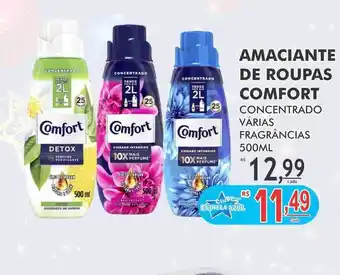 Supermercado Estrela Azul Amaciante de roupas comfort concentrado várias fragrâncias oferta