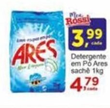 Rossi Supermercado Detergente em po Ares sache 1kg oferta