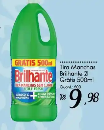 Giassi Supermercados Tira Manchas Brilhante 2l Grátis 500ml oferta