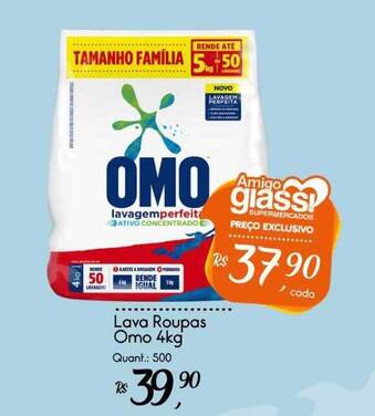 Giassi Supermercados Lava Roupas Omo 4kg oferta