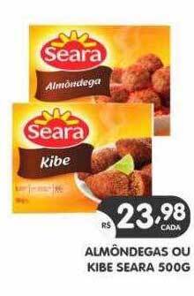 Supermercados Real Almôndegas ou kibe seara oferta