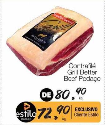 Supermercado Dalben Contrafilé grill better beef pedaço oferta