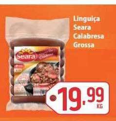Sj Supermercados Linguiça seara calabresa grossa oferta