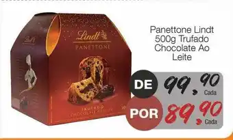 Supermercado Dalben Panettone lindt trufado chocolate ao leite oferta