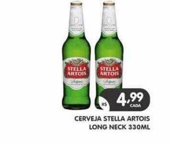 Supermercados Real Cerveja stella artois long neck oferta
