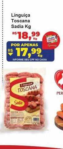Semar Supermercado Linguiça toscana sadia oferta