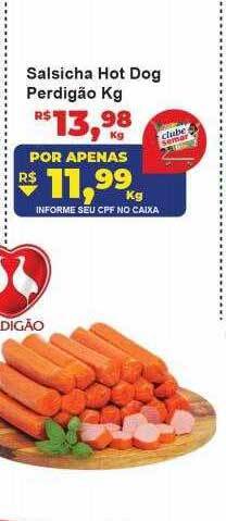 Semar Supermercado Salsicha hot dog perdigão oferta