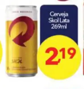 Lopes Supermercados Cerveja Skol Lata 269ml oferta