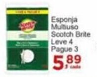 Rossi Supermercado Esponja Multiuso Scotch Brite Leve 4 Pague 3 oferta