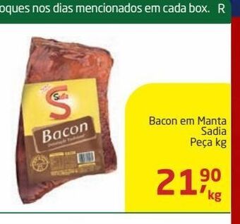 Tenda Atacado Bacon em manta sadia peça kg oferta