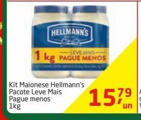 Tenda Atacado Kit maionese hellmann’s pacote leve mais pague menos 1kg oferta