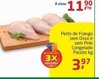 Tenda Atacado Peito de frango sem osso oferta