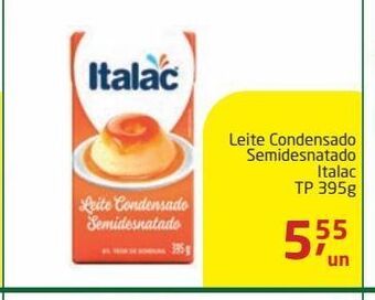 Leite condensado semidesnatado italac tp 395g