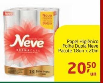 Tenda Atacado Papel higiênico folha dupla neve pacote 18un x 20m oferta