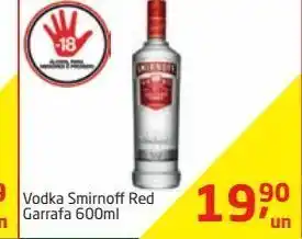 Tenda Atacado Vodka smirnoff red garrafa 600ml oferta